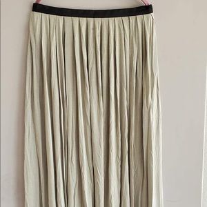 Long zip up maxi skirt